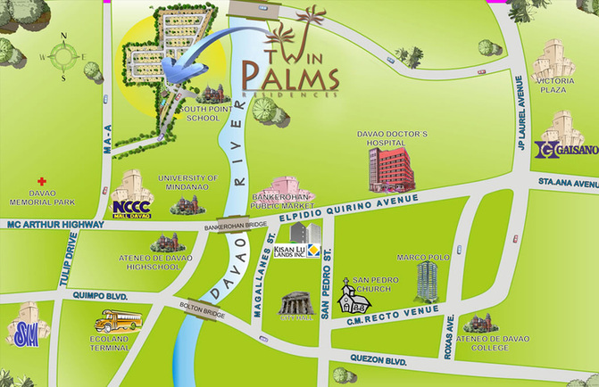 Twin Palms Residences, a new housing located in Maa, Davao City. Has bungalow houses and 2 storey houses