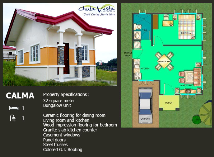 calma house specifications