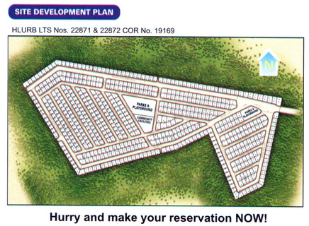 Villa Monte Maria Davao - site development plan. Low cost housing now selling affordable lots in Davao City.