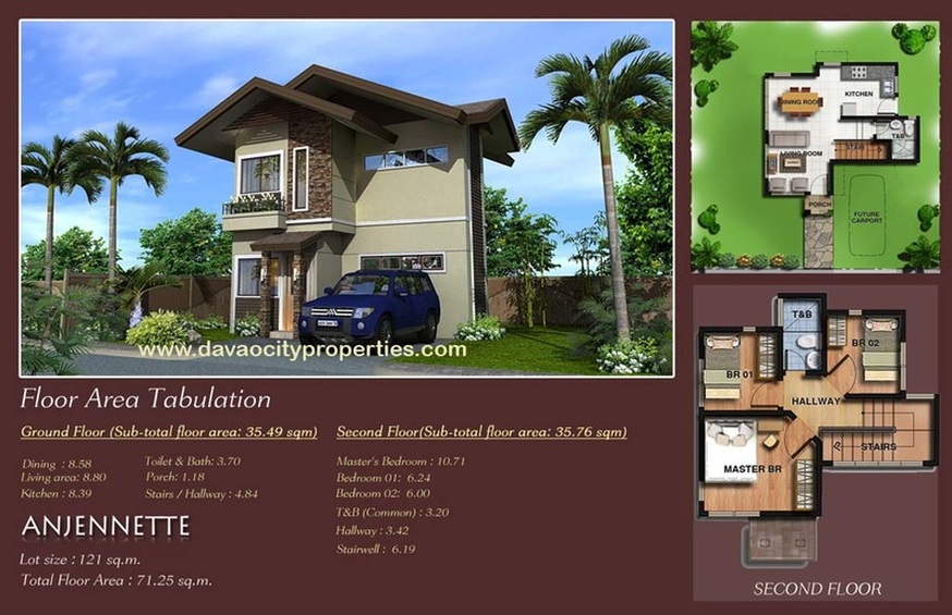 Twin Palms Residences Davao Anjennette House and Lot Package. Davao Houses.