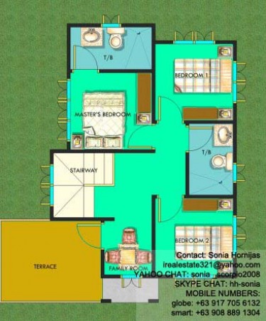 Chula Vista Residences Davao CIty - Chula Vista Residences House Luz De la Luna Floor Plan 2-storey floor plan