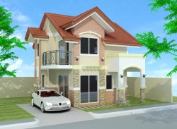 Grace Park can build a house for you if you have a lot anywhere here in Davao City. This is a 2-storey sample house perspective.