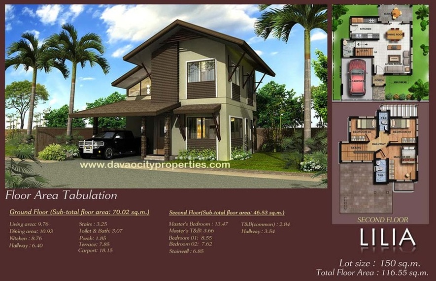 Twin Palms Residences Davao Lilia House and Lot Package. Davao homes.